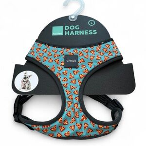 Fuzzyard Pizza Dog Harness Size Large NWT Blue Pet Puppy Walk Gift Adjustable